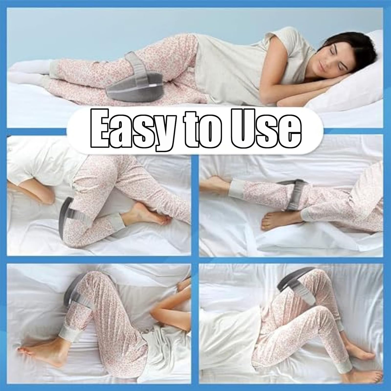 NVARUPC Coussin Genoux Mémoire De Forme - Oreiller Alignement Jambes Hanches Colonne Pour Dormeur Côté