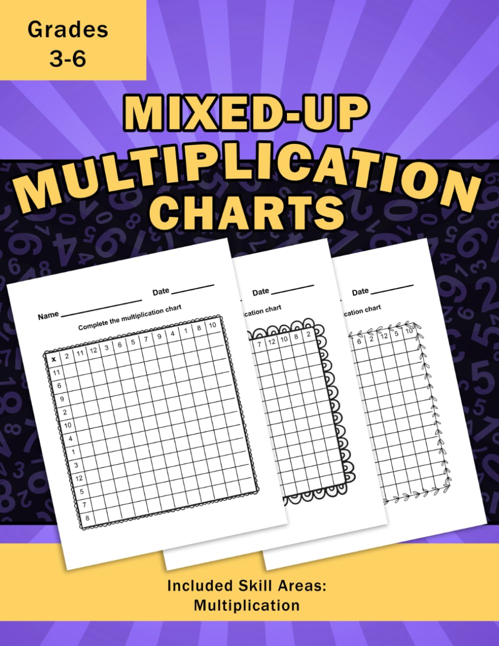 Mixed-Up Multiplication Charts: Multiplying Numbers 1-12 In Randomized Order