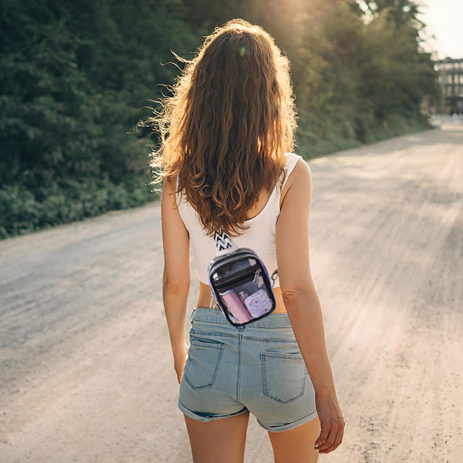 COVAX Clear Sling Bag, Clear Bag Stadium Approved for Concerts, Sports Events | Stadium Approved, for Concerts, Sports Events - Image 2