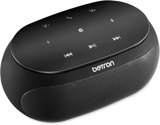 Betron Portable Bluetooth Speaker Wireless with Microphone for Outdoor, Travel, Home