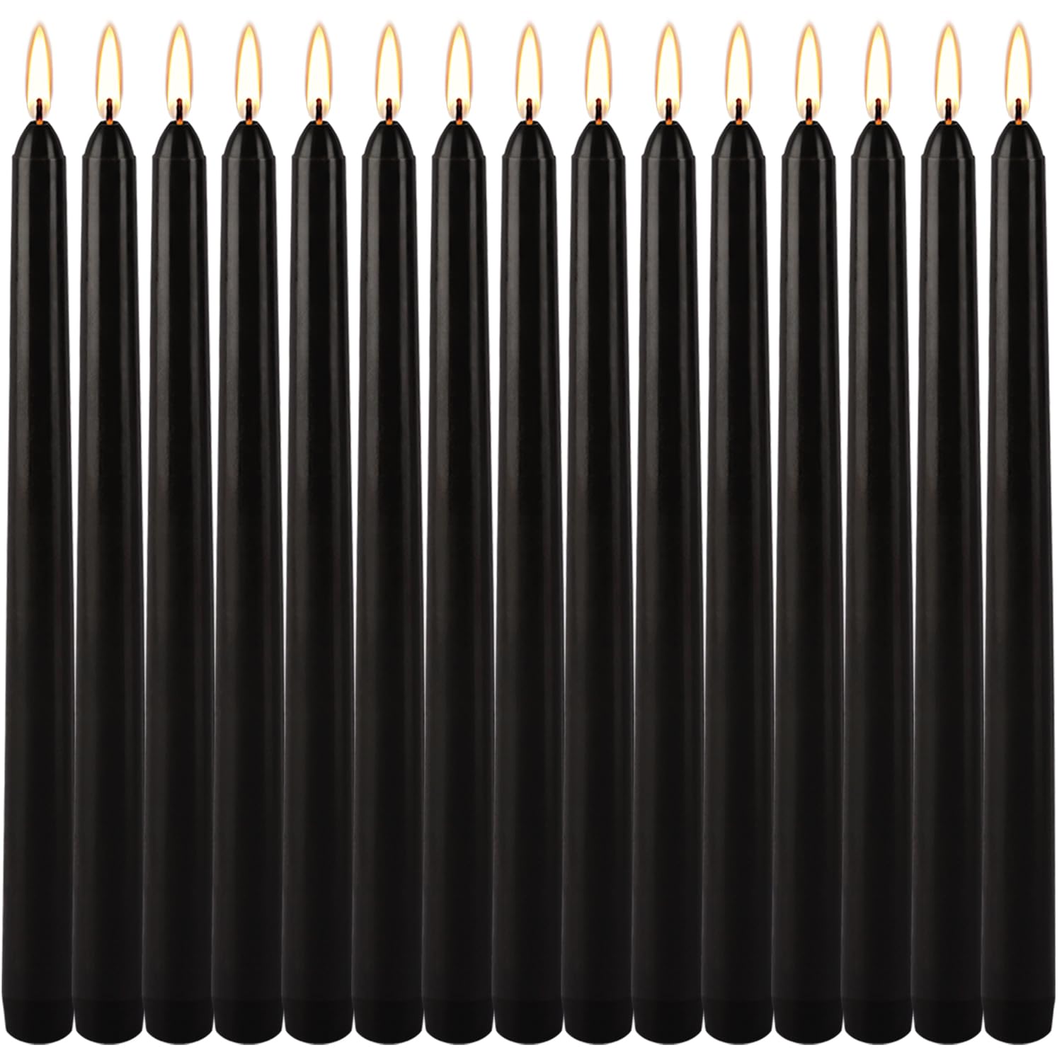 YIHANG - Set di 14 Candele antigoccia, 25,4 cm di Altezza, 1,9 cm di Spessore, 7,5 Ore di combustione Pulita