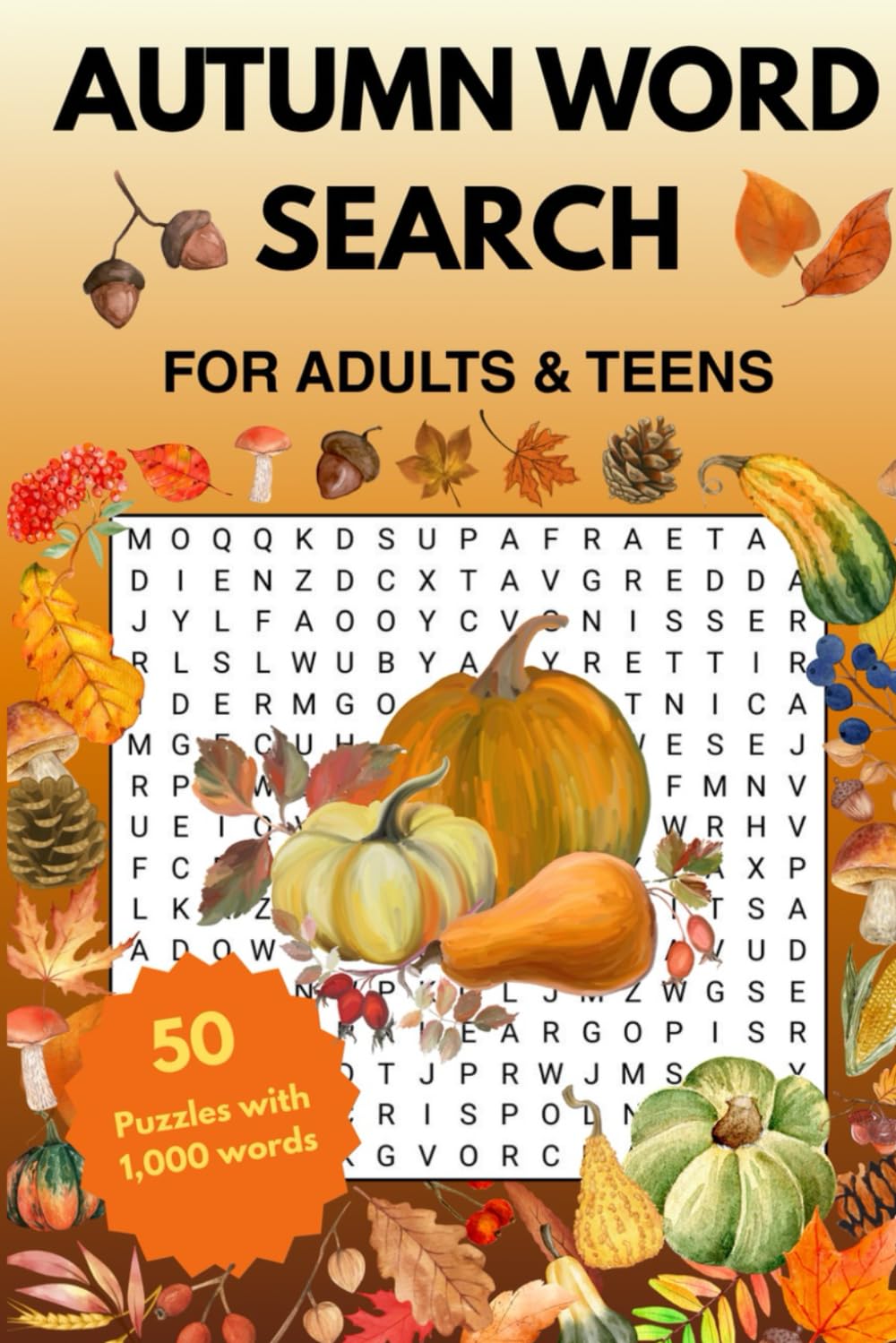 Autumn Word Search: For Adults and Teens
