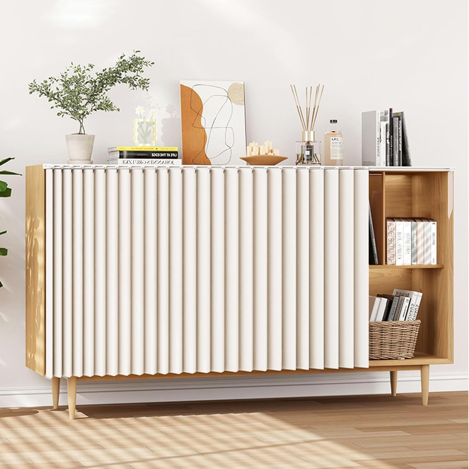 Cortinas personalizables beige de 160x70 cm ideales para renovar y ordenar armarios y roperos