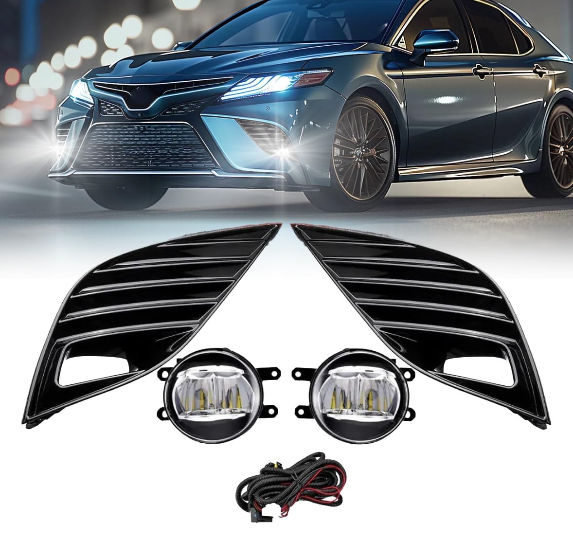 Amazon.com: OKSIWA LED Fog Light Compatible with 2018 2019 2020 Toyota ...