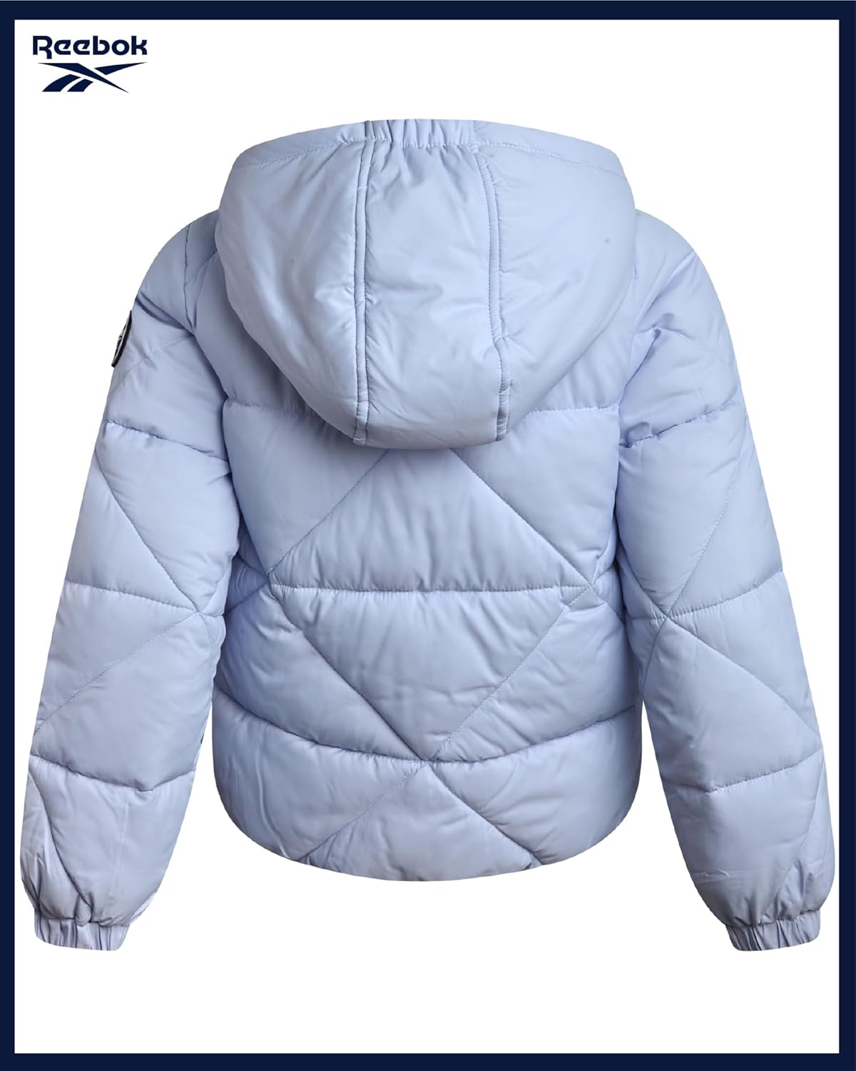 Reebok Girls Winter Coat - Heavyweight Quilted Sherpa Fur Lined Cropped Parka Puffer Jacket - Warm Winter Coats for Girls - Image 7
