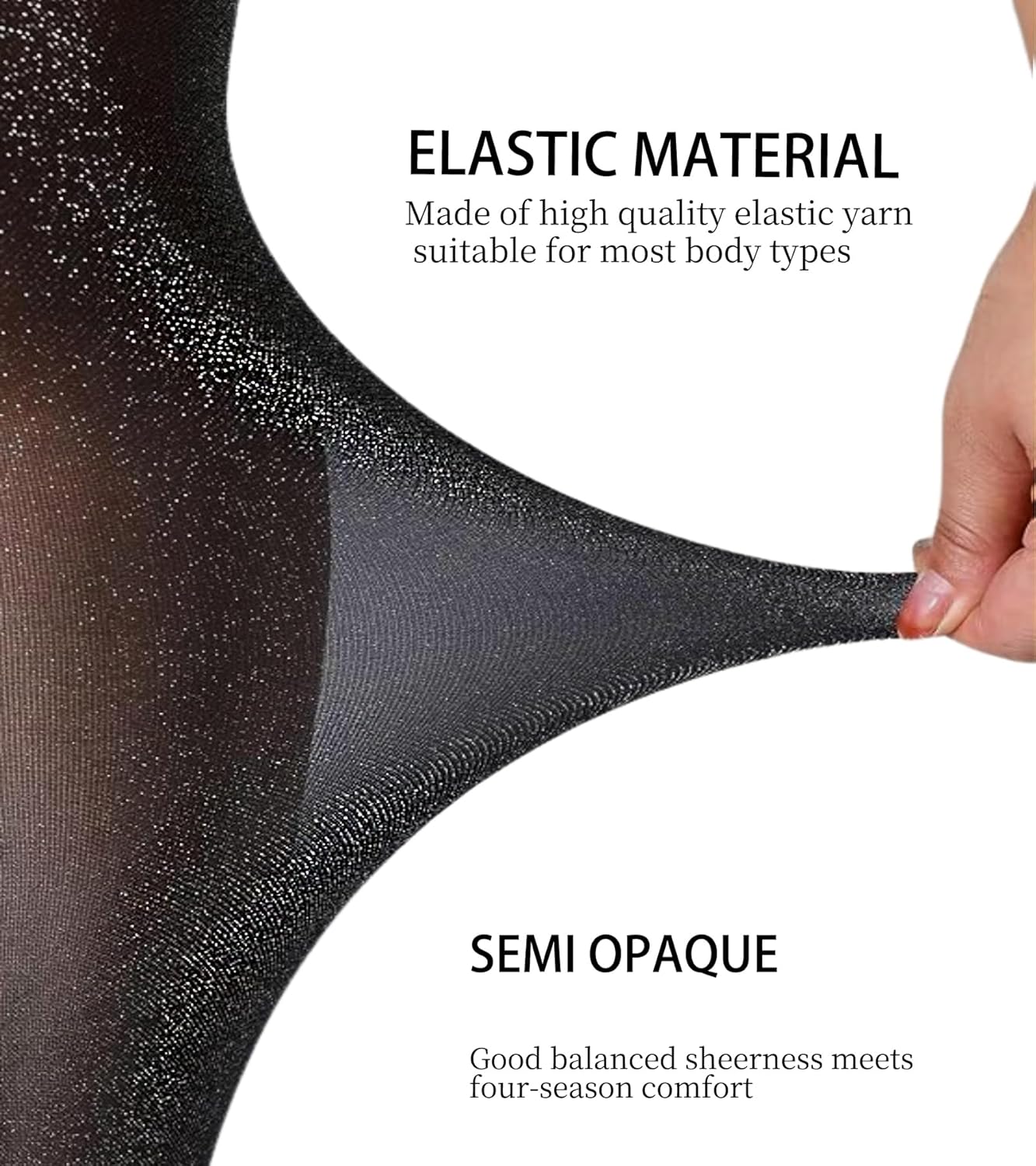 Women's Sparkly Metallic Golden Silvery Shimmer Tights 50D High Waist Glitter Pantyhose Party Evening Wear - Image 5