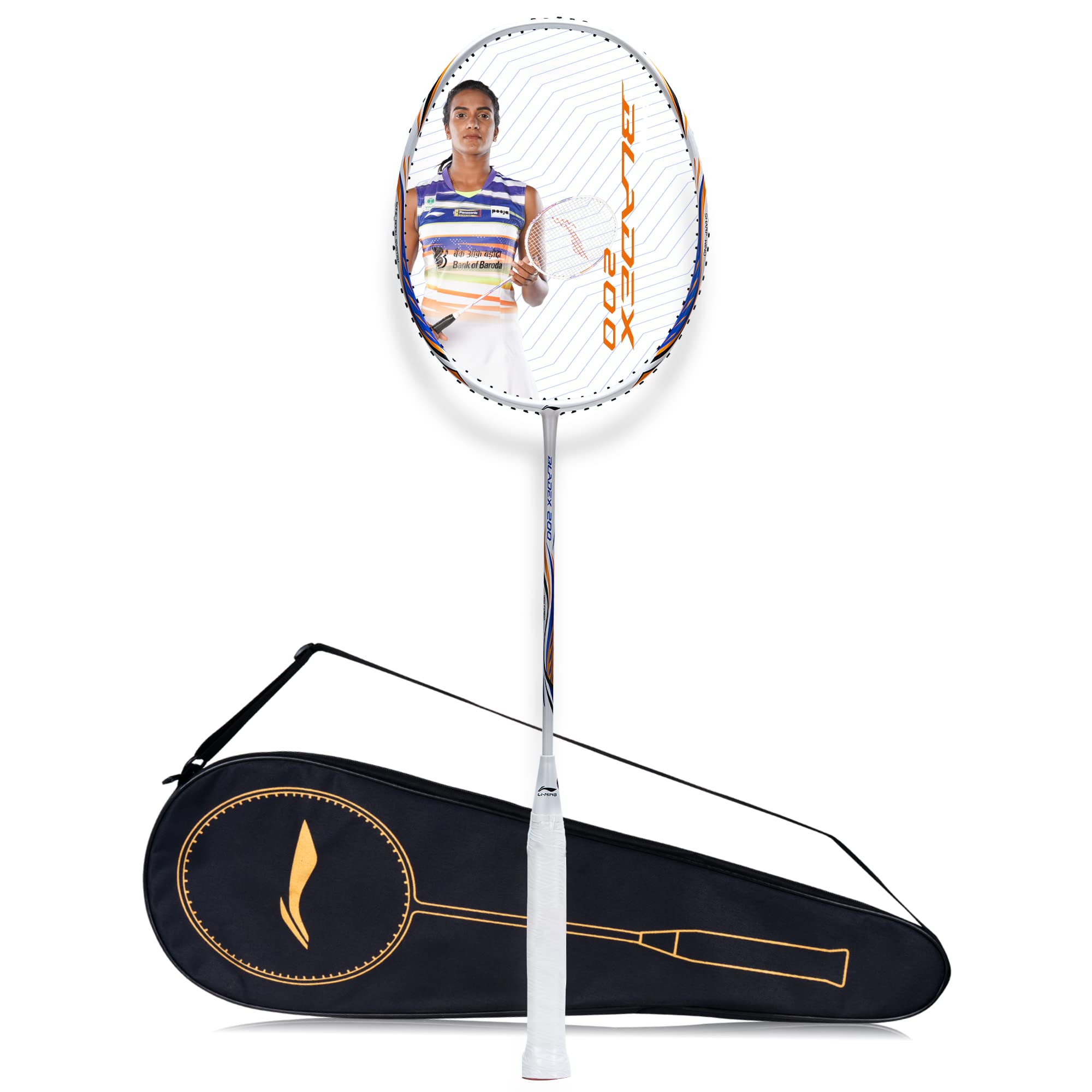 Li-Ning BladeX 200R Carbon Fibre Badminton Racket (White/Blue) with Free Full Cover (B0BB2YHVRZ) Amazon Price History, Amazon Price Tracker