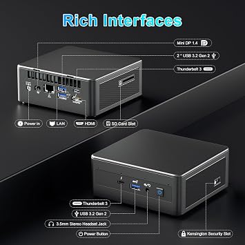 Intel NUC 11 NUC11PAHi5 Panther Canyon Mini PC, Core i5-1135G7 4 Core, 2.44.2 GHz Turbo, 8 Thread, 8 MB Cache, 16GB RAM, 256GB PCIe SSD, 28W Iris X Graphics, Win 11 Pro