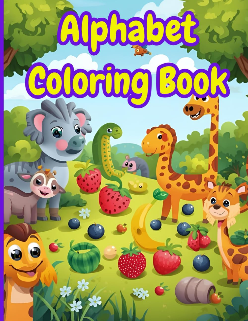 Alphabet Coloring Book: Alphabet and picture coloring for toddlers
