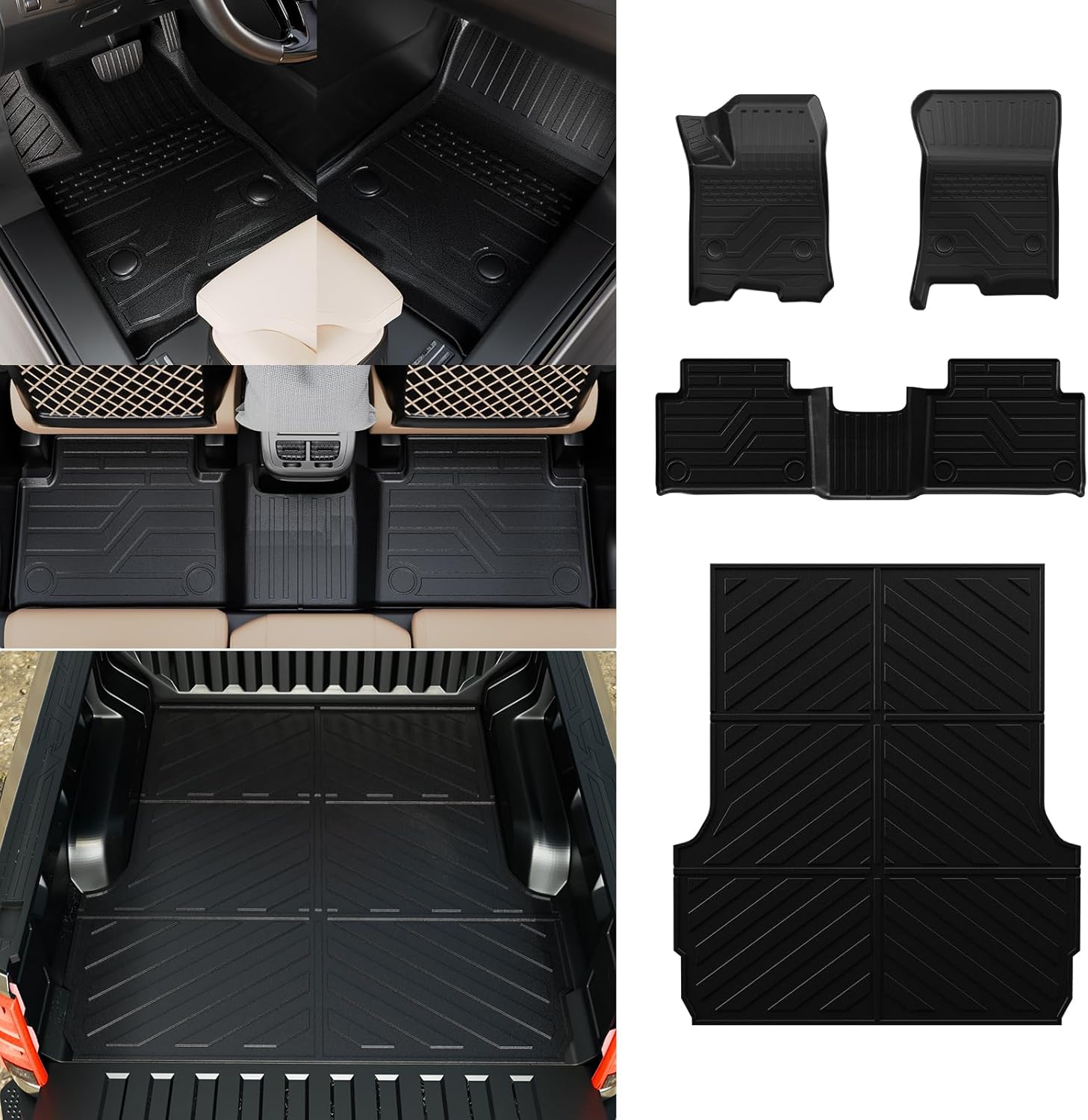 Kingna Floor Mats Compatible with 2023 2024 2025 Chevrolet
