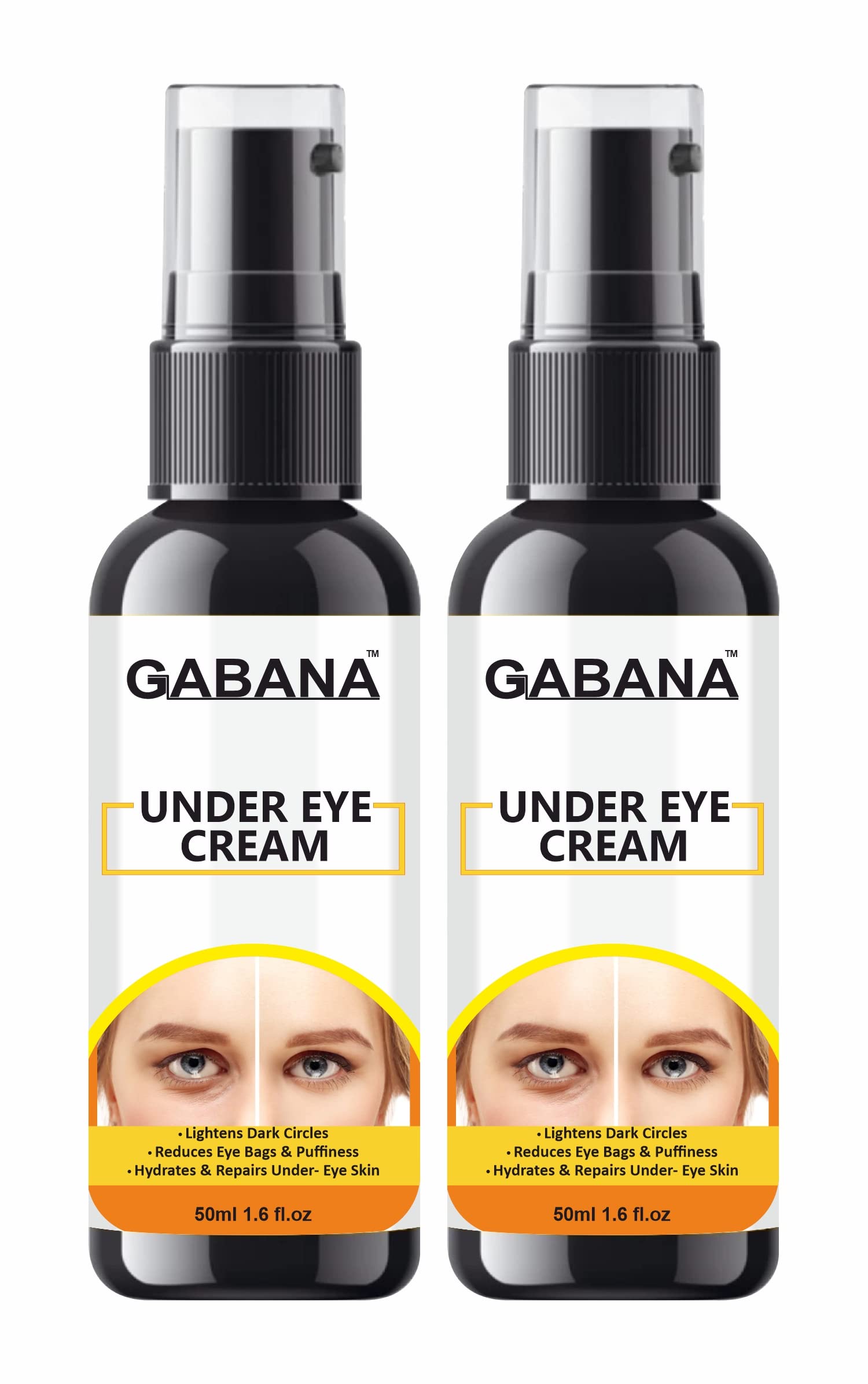 GABANA Under Eye Cream for Remove Dark Circles and Wrinkles (Pack of 2, 50 ml)|Eye Cream for Men and Women Oil and Paraben Free Cream Eye Cream for Puffy Eyes Cream Gel Eye Cream for Puffiness|-image-16