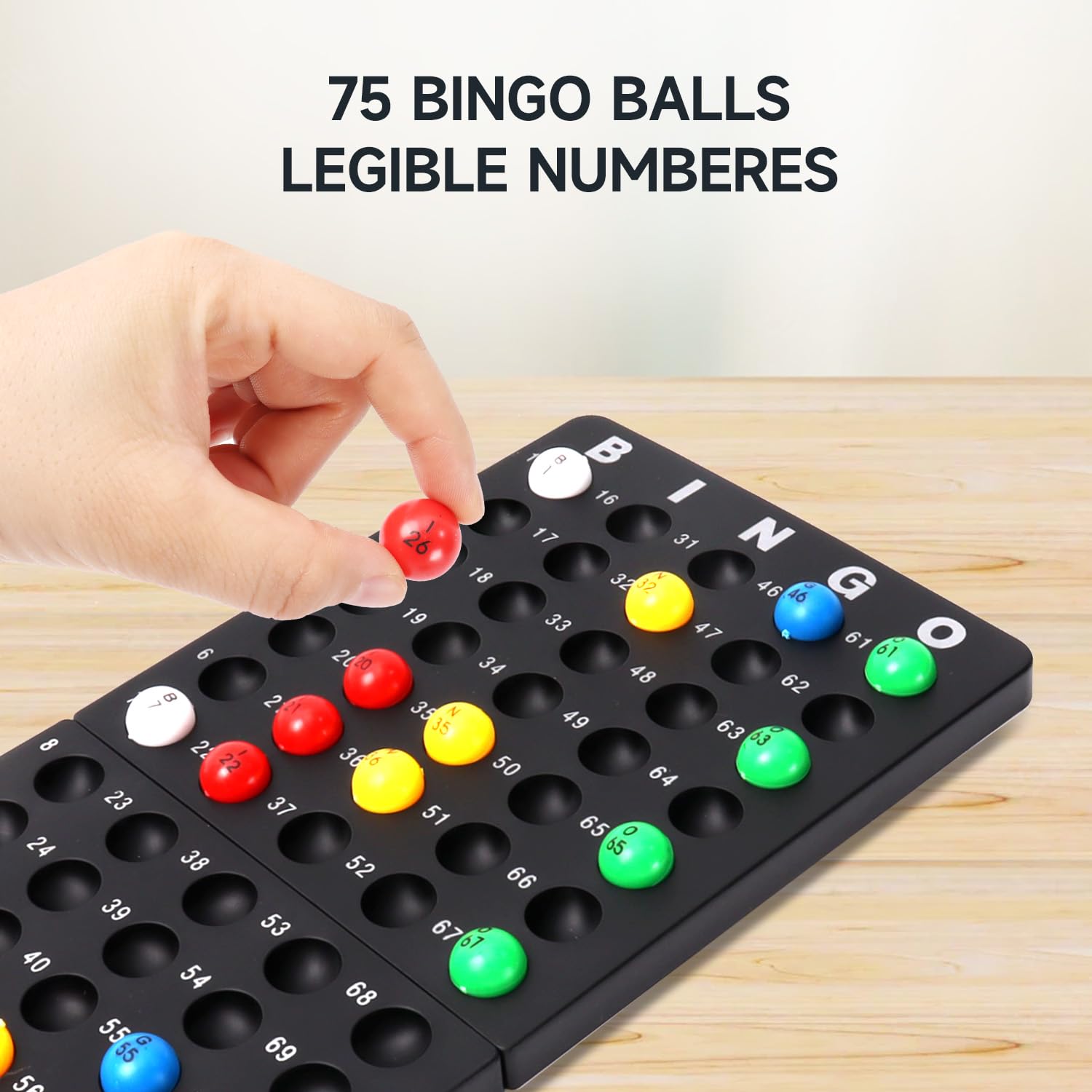 GSE Games & Sports Expert Deluxe Bingo Spiel Set mit Stahlkäfig, Master Board, 75 Bälle, 300 Chips, 50 Bingo Karten für Freundespartys, Spieleabend