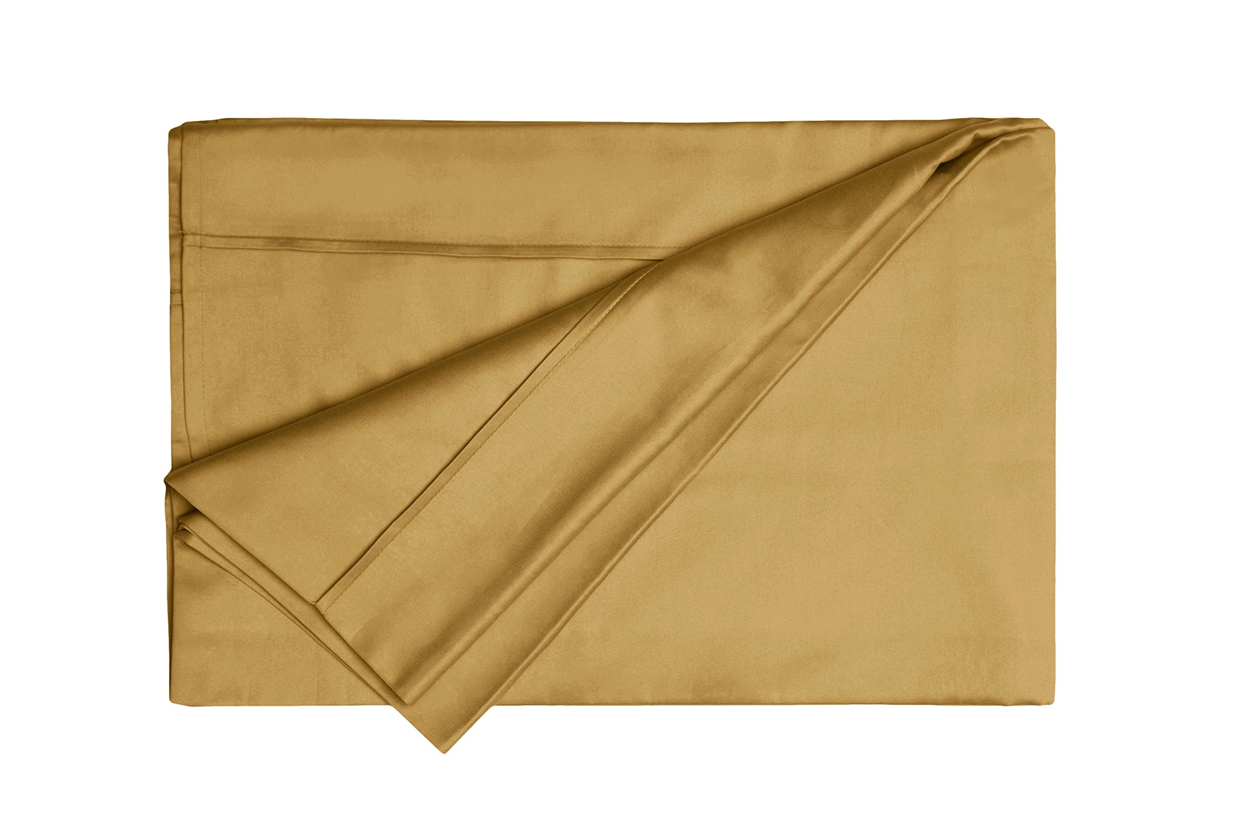 Belledorm Egyptian Cotton Flat Sheet - 200 Thread Count (Double, Ochre)