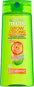 Garnier Fructis Grow Strong Biotin Shampoo for Thicker Hair, with Vitamin C, adds Volume to Fine Hair, 650ml