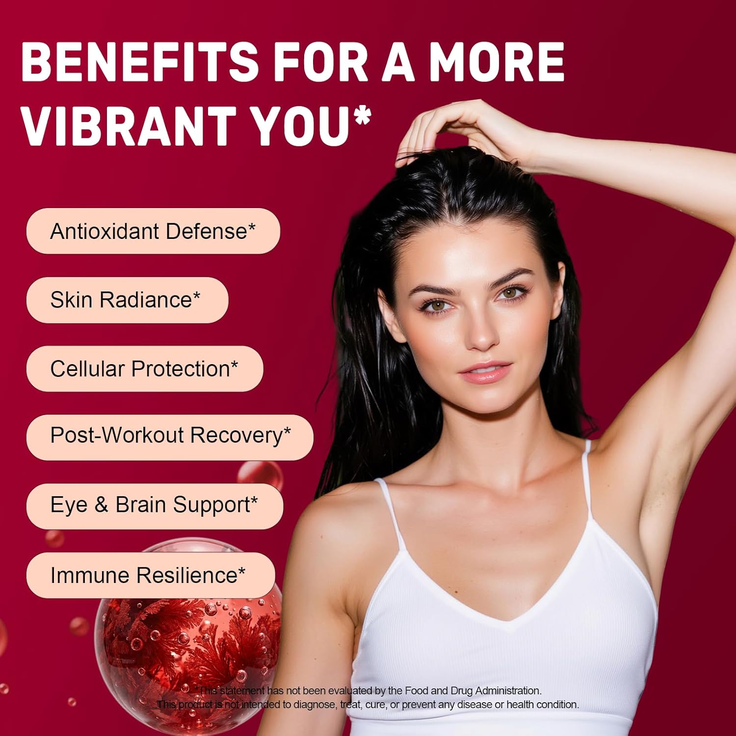 BEWORD Astaxanthin 12mg with MCT Oil, 60/120 Softgels 2-Month Supply | Premium Antioxidant Supplements | Natural Microalgae, Triple Strength | Supports Skin & Eye Health | Non-GMO, Gluten & Soy-Free - Image 4