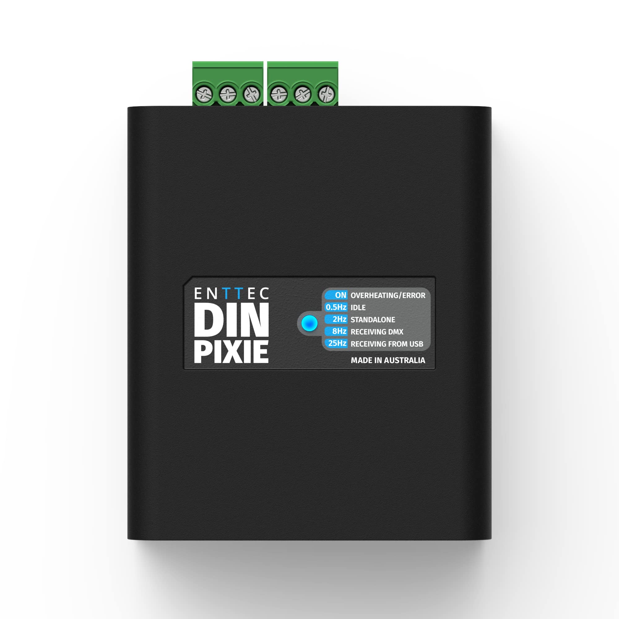 Enttec Din Pixie 73539 2-Universe DMX LED Pixel Controller, Schwarz