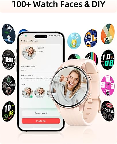 Miniatura 7 de Parsonver Smart Watch for Women, Built-in GPS, Fitness Watch with AnswerMake Calls, 100+ Sport Modes, Heart Rate, Sleep Monitor, Pedometer, IP68