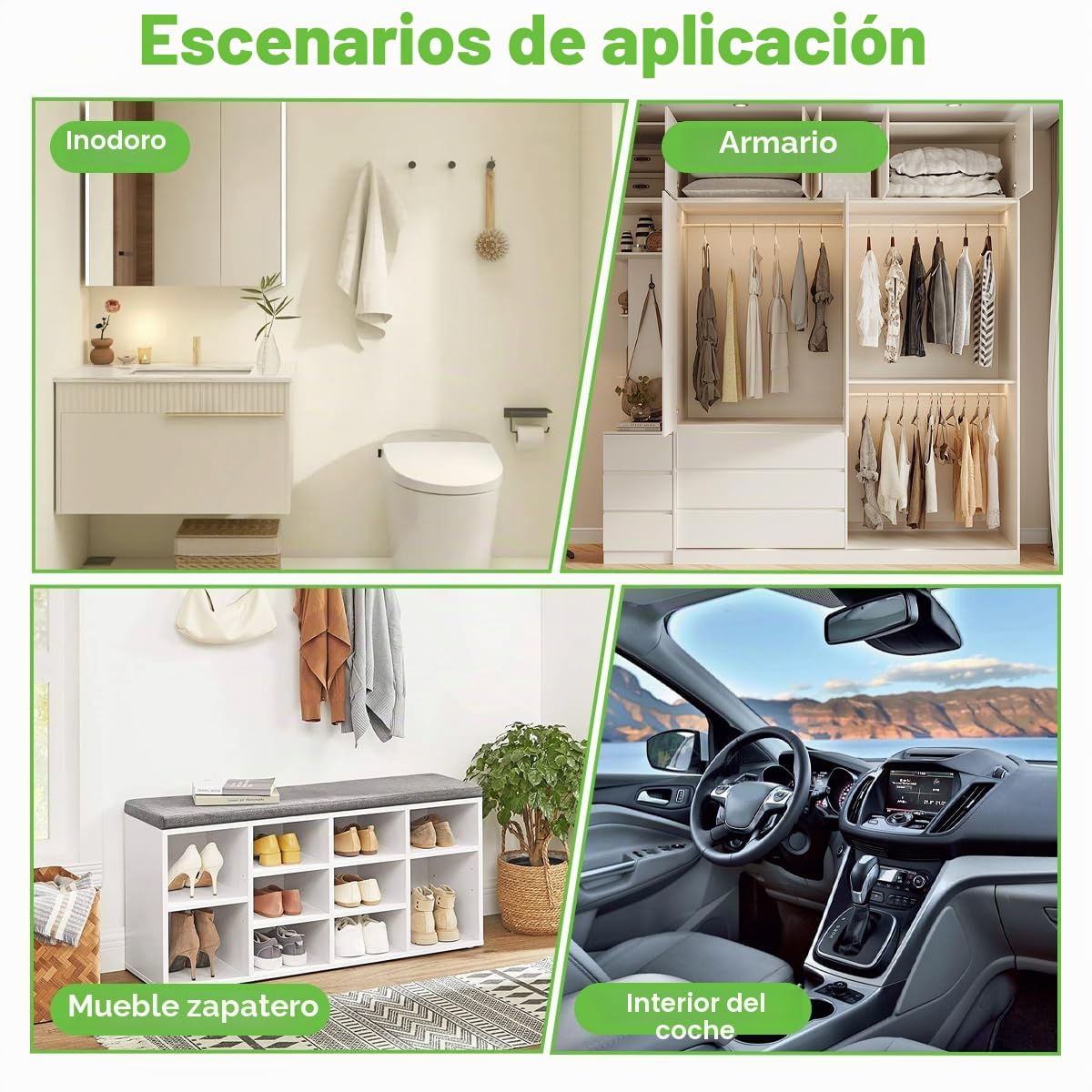 Paquete de 4 Bolsas Purificadoras de Aire de Carbón de Bambú, 75g Bolsa de Polvo de Carbón Activado, Bolsas de Carbón Activado, Desodorantes de Carbón de Bambú para Zapatos, para Coche, Cocina,Nevera