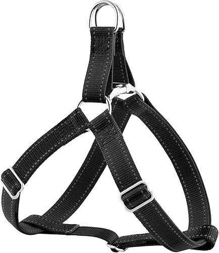 Plutus Pet Step in Arnés para perro, reflectante, ajustable y seguro con hebillas de metal, arnés para perro de fácil paseo para cachorros, perros