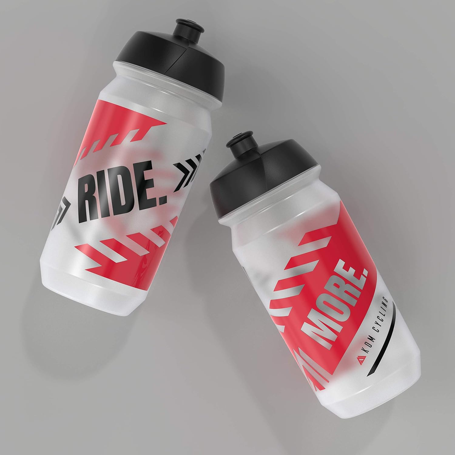 KOM Cycling Water Bottle Collection 500ml (16.9oz) Cycling Water Bottle Inspiration (2 Bottles, Ride. More.) : Sports & Outdoors