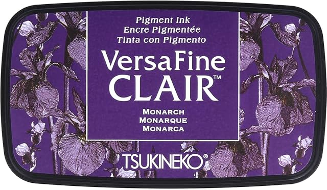 Tsukineko Monarch Versafine Clair Ink Pad, Synthetic Material, Purple, 5.6 x 9.7 x 2.3 cm