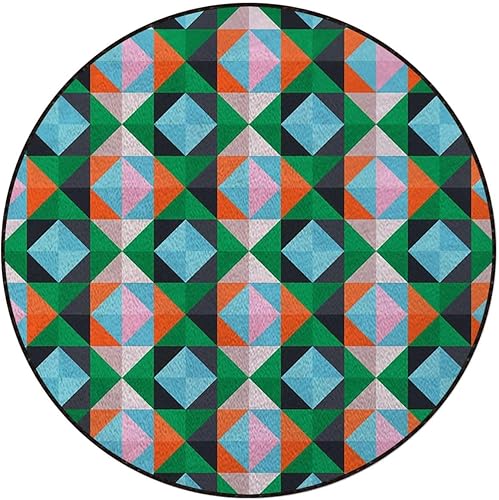 Miniatura 3 de Tapete para silla de oficina múltiple para suelos de madera dura, tapete de escritorio con antideslizante multiusos de pelo bajo, tapete geométrico