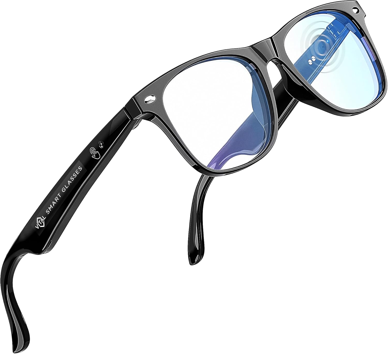 Very important Sensible Glasses for Males AI Translation – Open-Ear Bluetooth 5.3 Audio, 164-Language Translator in Cellphone App Very important Sensible Glasses for Girls UV400 Blue-Mild Blocker Voice-Assistant Eyewear AI Glass