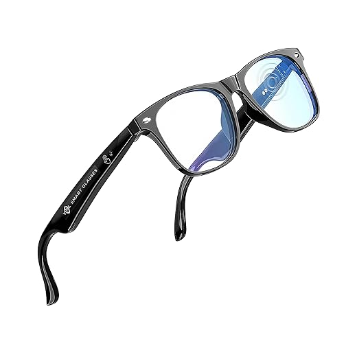 Vital Smart Glasses for Men AI Translation – Open-Ear Bluetooth 5.3 Audio, 130-Language Translator Vital Smart Glasses for Women UV400 Blue-Light Blocker Voice-Assistant Eyewear AI Glass