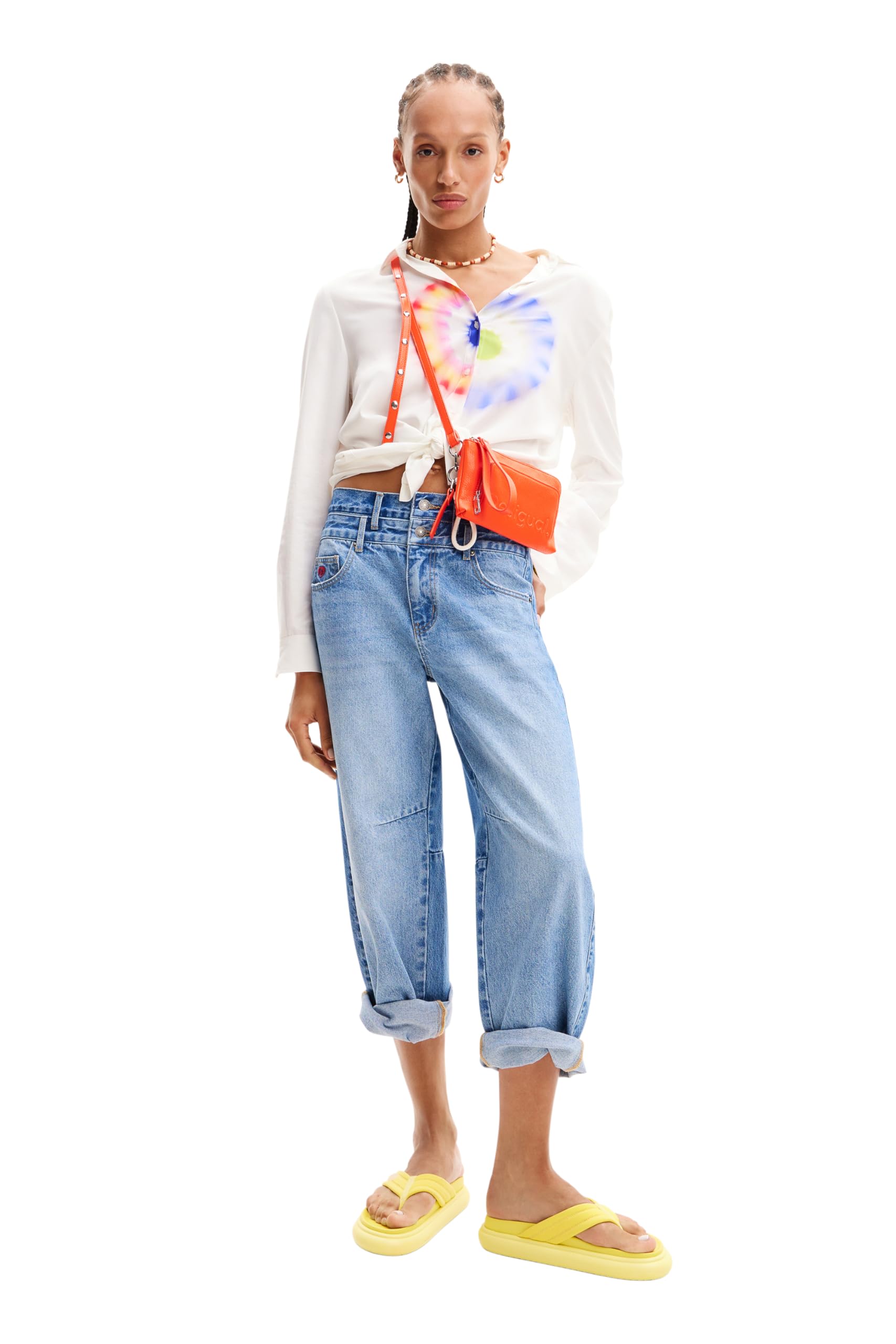 Desigual Damen Mone_Half Logo 24 L Geldbörse mit zwei Klappen