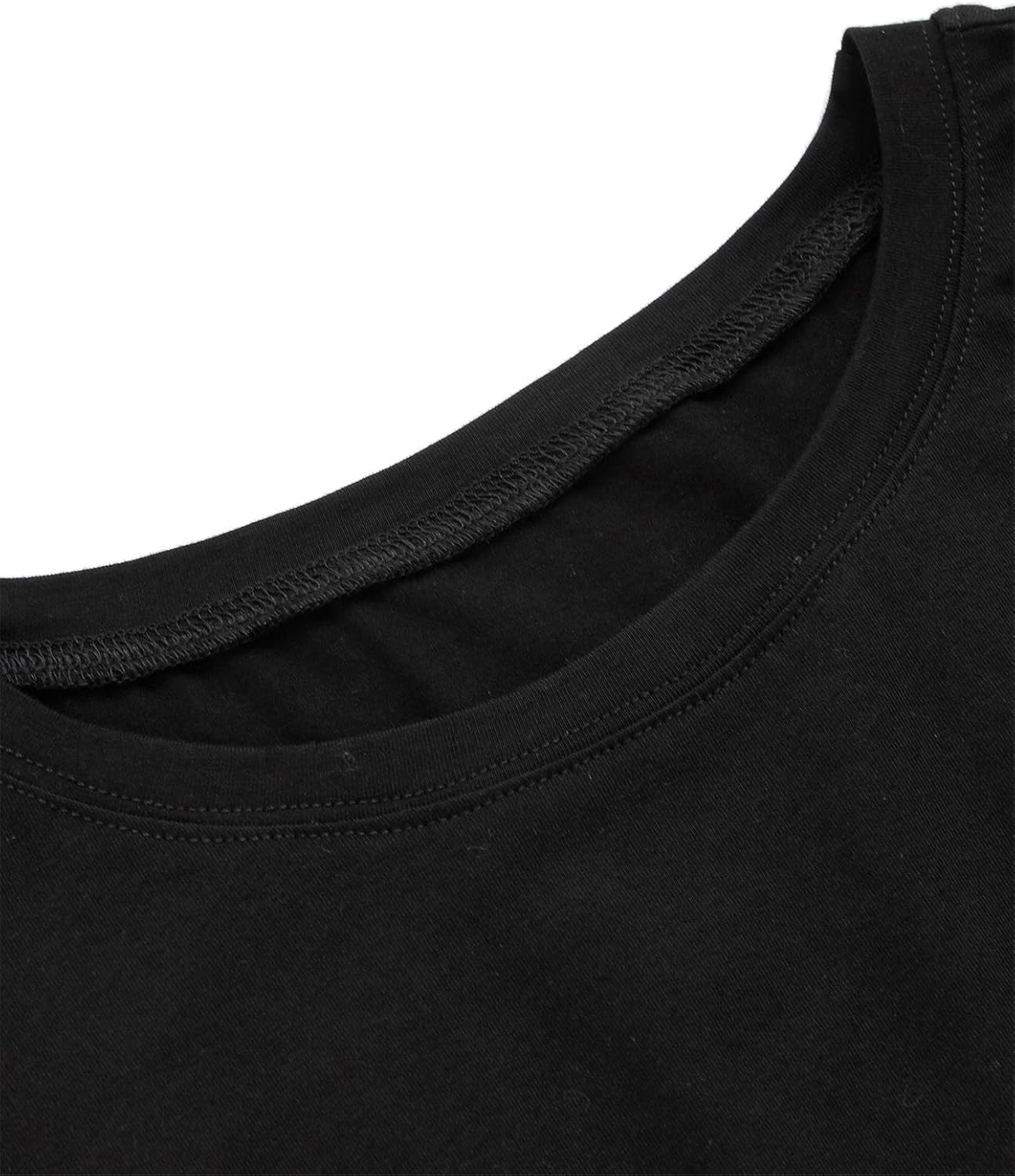 SweatyRocks Women's Short Sleeve T Shirt Graphic Print Distressed Crop Top - Image 4