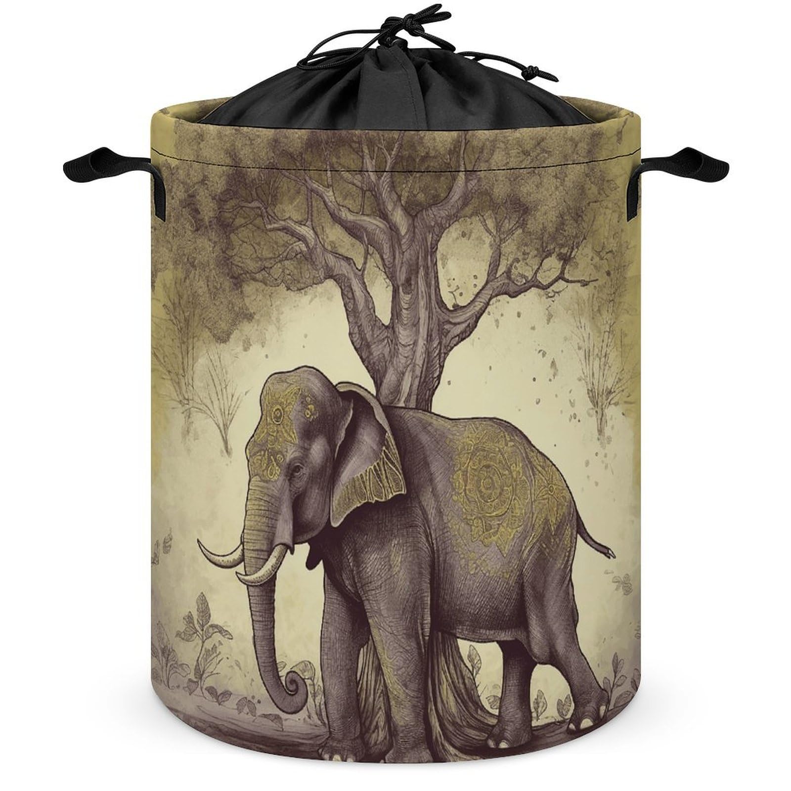 Panier de rangement éléphant autonome pour organiser jouets et linge