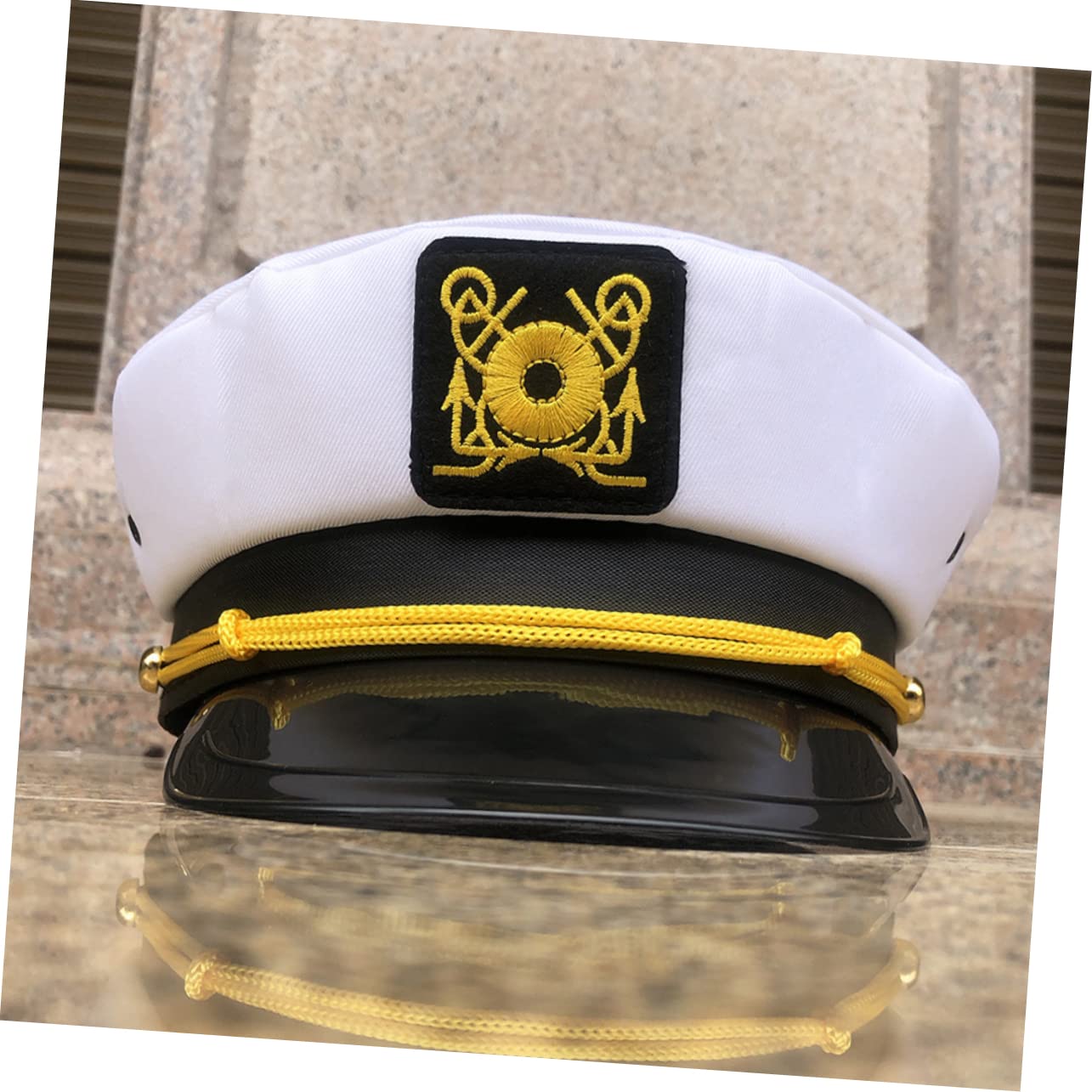 SHERCHPRY 5pezzi Cappello Da Marinaio Per Cosplay e Halloween Accessorio Costume Nautico Cappello Da Con Ricamo Idea Per Feste e Eventi Marittimi