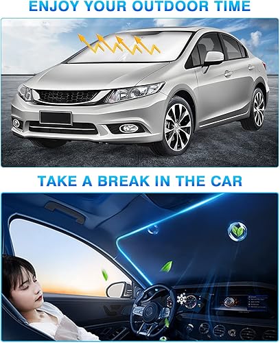 Miniatura 25 de KUST Parasol para parabrisas para Toyota RAV4 2013 2014 2015 2016 2017 2018 accesorios de ventana protector solar plegable bloquea los rayos UV