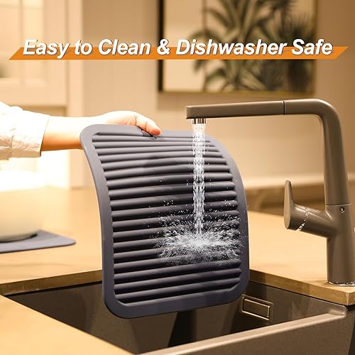 Miniatura 6 de Joyhalo Paquete de 4 salvamanteles de silicona para ollas y sartenes calientes, salvamanteles resistentes al calor de 480 para platos calientes,