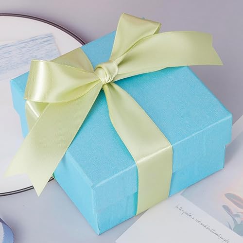 Vista 198 de Cinta de satén sólido azul real de 1 pulgada, cinta de tela artesanal de 50 yardas para envolver regalos, ramos florales, decoración de fiesta