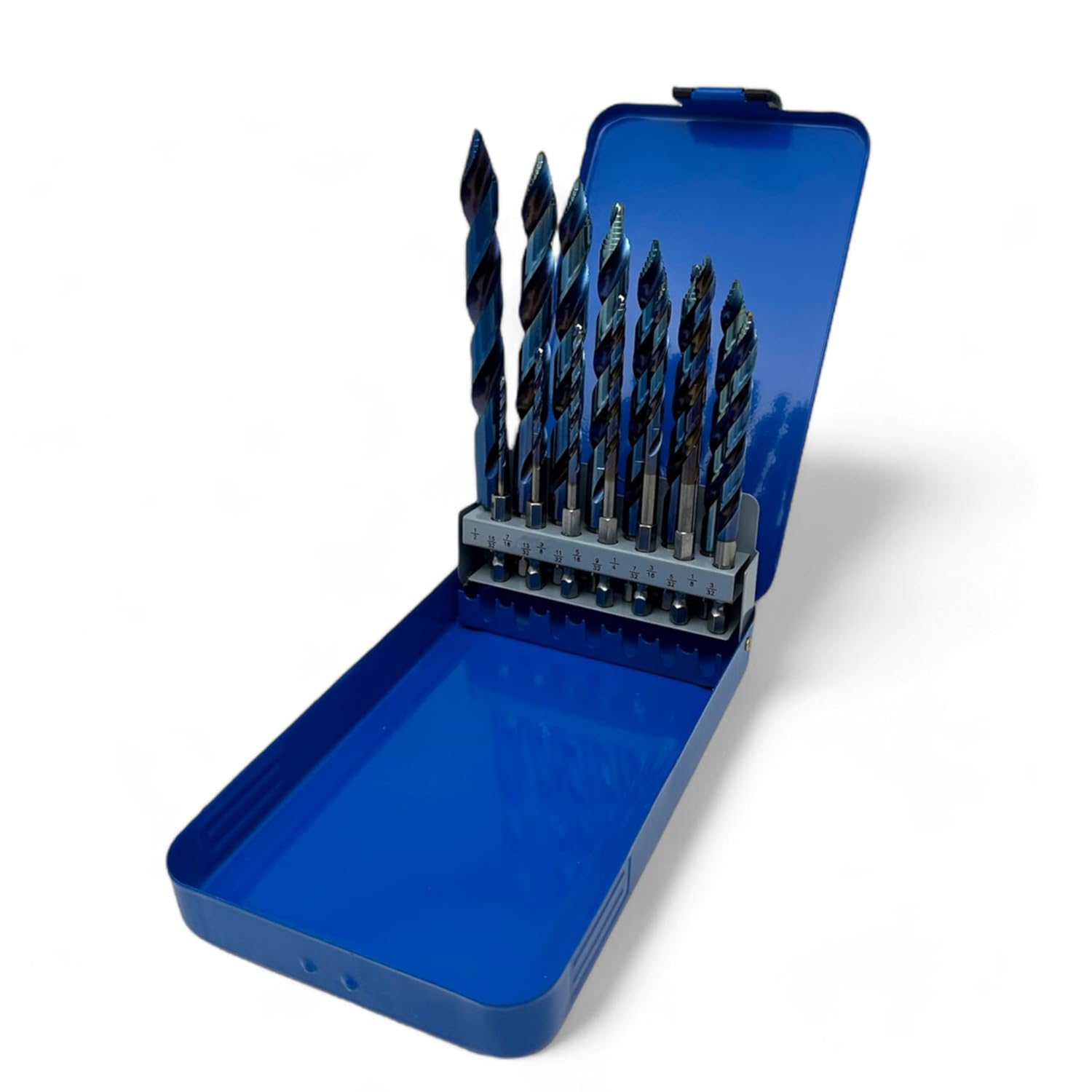 Bad Dog 14 Piece Sheet Metal Drill Bit Set Unique Multistep Hardened Cobalt Tip & Armor Steel Hex Shank. Made in the USA. Drill Through Nearly Everything Hardened Steel, Masonry, Wood, Tile & More.