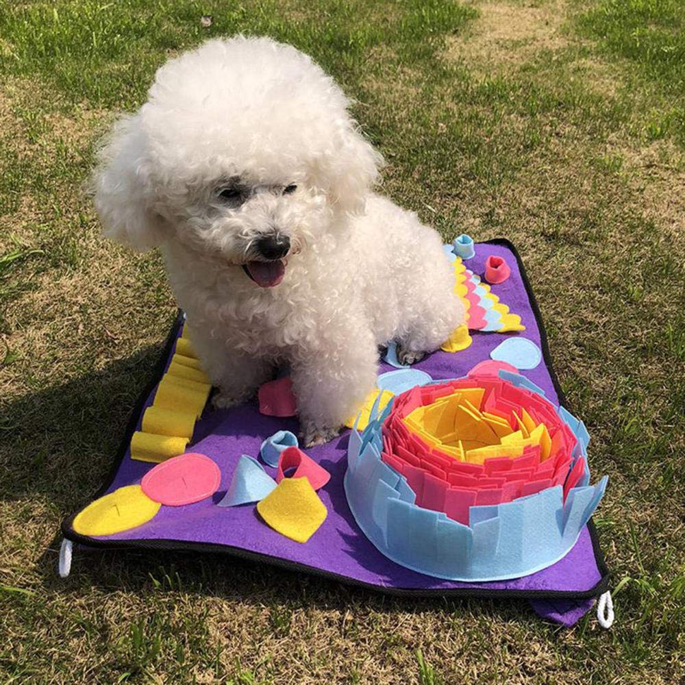 Trainingspads Für Hunde Waschbare Schnupftabakmatte Für Hunde Haustierfütterungsmatte Nosework Training Pad Puzzle Toys 2St
