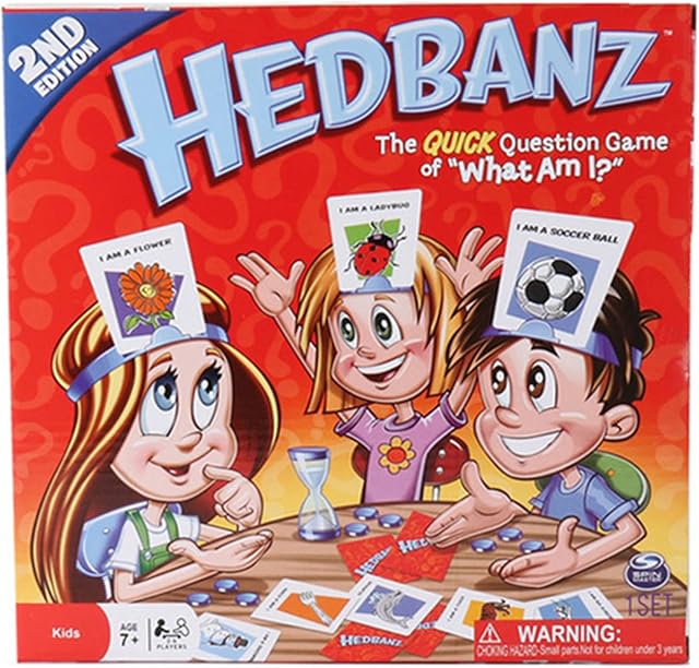 Hedbanz Game Guess What's Am I/Card Games Party Board Game for Kids Friends And Families,A
