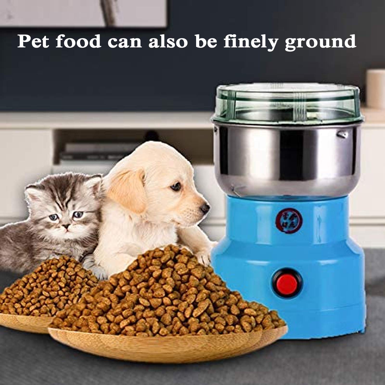 Molinillo Eléctrico De Café, Capacidad 150G Compacto Molinillos Molinos Con Hoja De Acero Inoxidable, Molino De Cocina De Alta Velocidad Para Especias/Hierbas/Cereales/Frijoles/Comida Para Mascotas