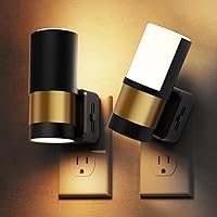 Vista 17 de L LOHAS LED Luz nocturna enchufable, luces nocturnas enchufables a la pared, sensor de luz, 0-100 lm, blanco suave 3000 K, luz nocturna regulable