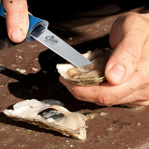 Miniatura 6 de Cuda Cuchillo de Shucking de titanio de 3 12 pulgadas, azul, (18182)