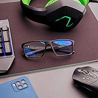 Vista 8 de Horus X • Blue Light Glasses Men Women Blue Light Blocking Glasses for Screen Anti-Fatigue Eye Migraine Gaming Glasses V3