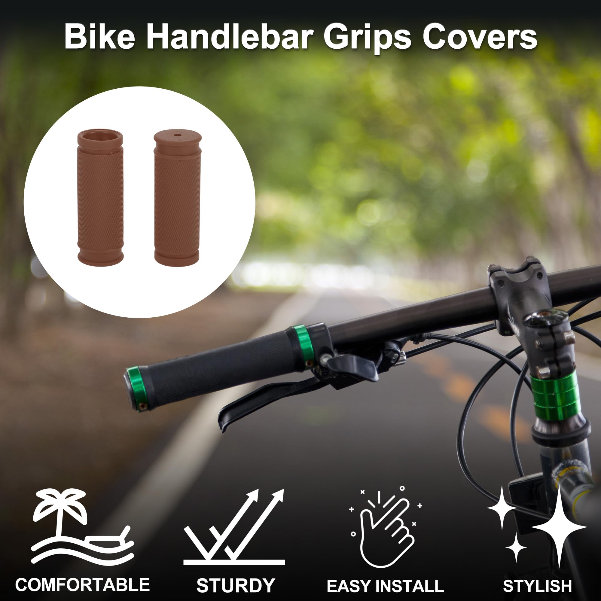 TUCKBOLD Bike Handlebar Grips Covers 85mm Long Lightweight - Image 2