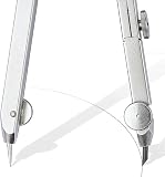 Staedtler Mars Comfort, Compas technique à réglage rapide et micrométique en composite métal-plastique, Coffret avec élément mine et adaptateur universel, 552 01 - 5
