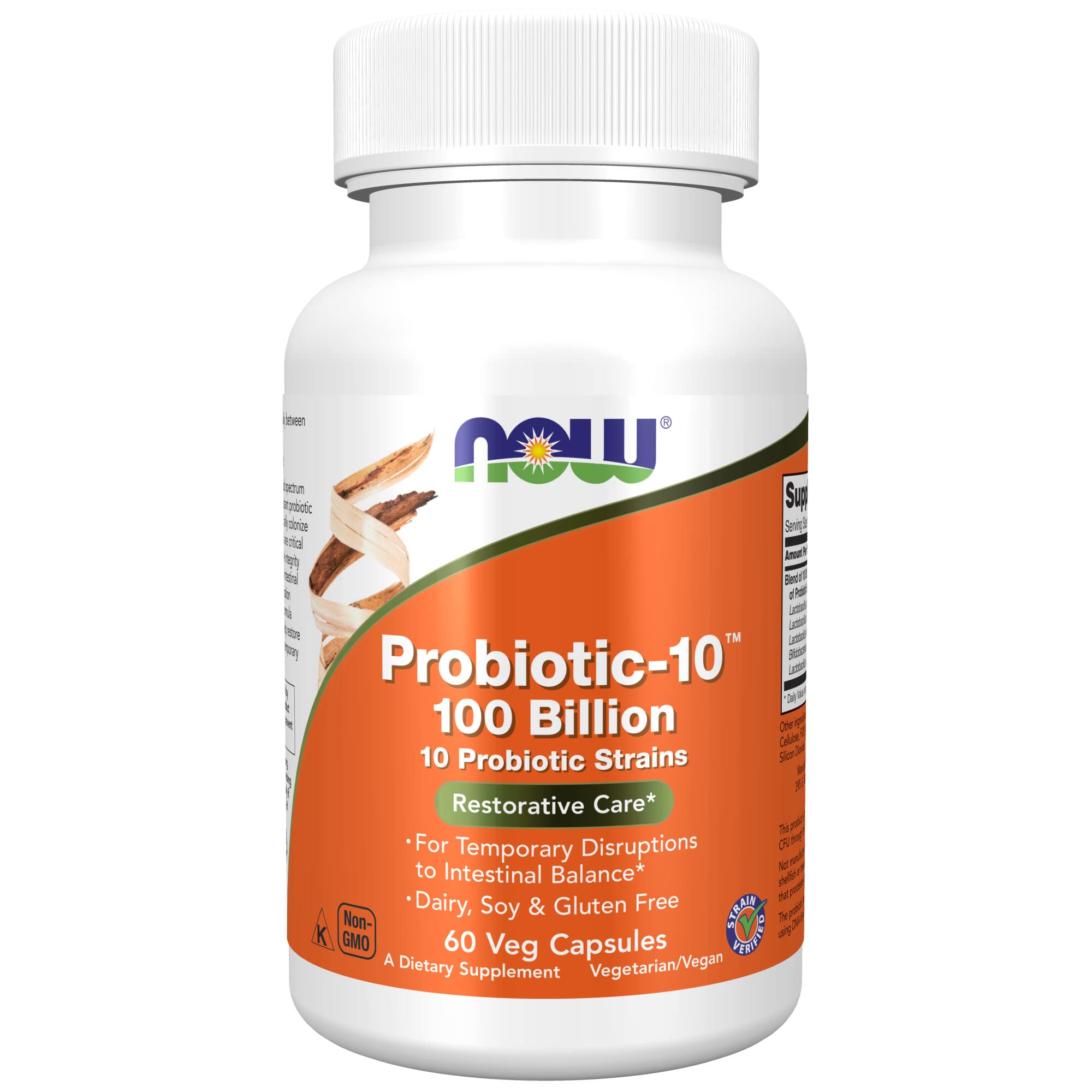 Buy NOW Supplements, Probiotic10™, 100 Billion, with 10 Probiotic