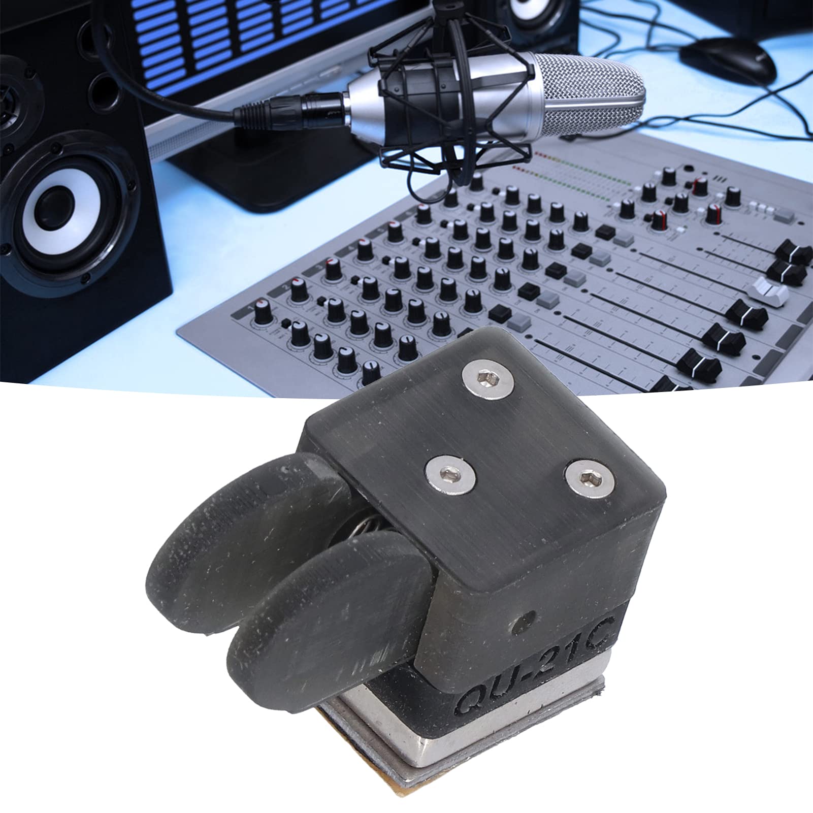 Dioche CW Key Paddle Morse Code Key for Shortwave Radio, Magnetic Absorption Base, Black ABS + Magnet Construction