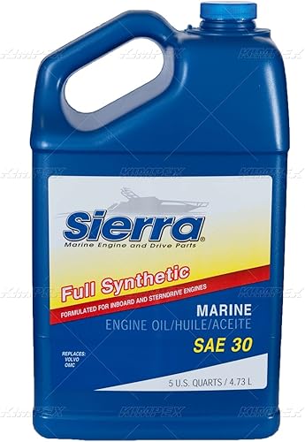Sierra International 18-9410-4 SAE 30 Aceite de motor marino completamente sintético