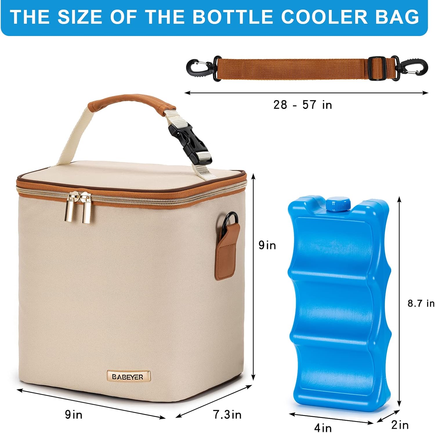 Breastmilk Cooler Bag with Ice Pack