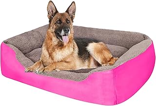 extra large pink dog bed