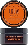 American Crew Matte Clay, Cire Cheveux Homme à l'Argile (85 g), Fixation Moyenne à Forte & Fini Mat et Soyeux, Tous Types de Cheveux, Formule Professionnelle, Sans Parfum - 1